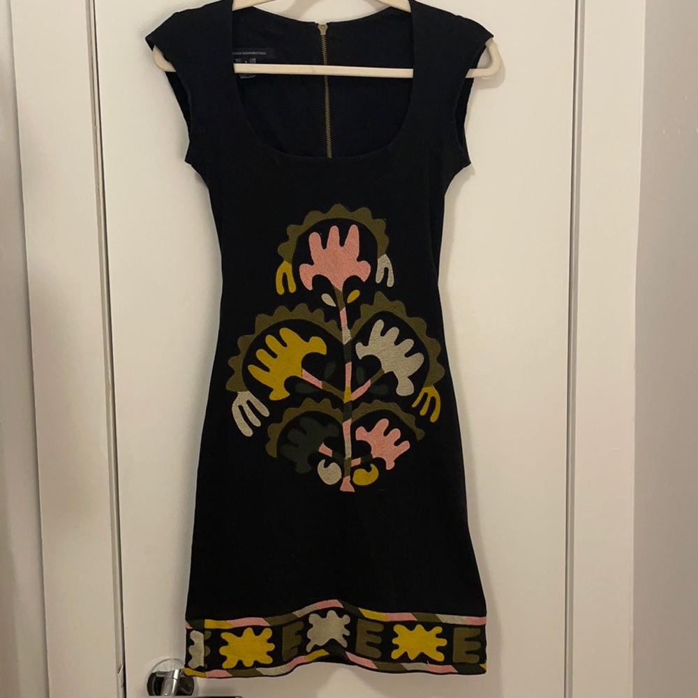 French Connection Embroidered Dress
